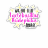 Scoby-Bacteria-Custom Vinyl Sticker (Vorderseite)