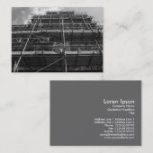Scoffolding B&W, Mini-Foto Visitenkarte (Vorne/Hinten)