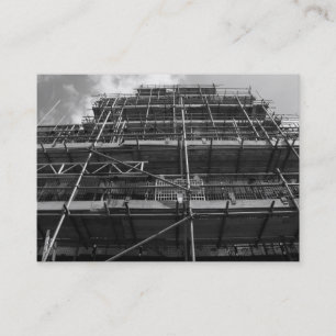 Scoffolding B&W, Mini-Foto Visitenkarte