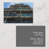 Scoffolding, Mini-Foto Visitenkarte (Vorne/Hinten)