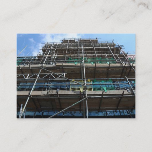 Scoffolding, Mini-Foto Visitenkarte (Vorderseite)