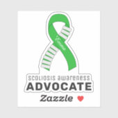 Scoliose Awareness Advocate Vinyl Sticker (Blatt)