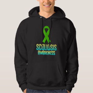 Scoliose Awareness Aware Scoliotic Warrior Surviv Hoodie