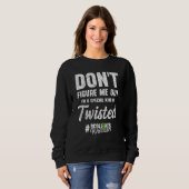 Scoliose Awareness Aware Scoliotic Warrior Surviv Sweatshirt (Vorne ganz)