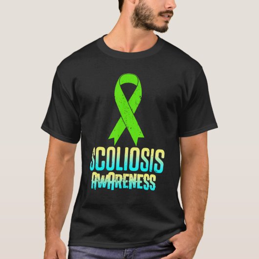 Scoliose Awareness Aware Scoliotic Warrior Surviv T-Shirt (Vorderseite)