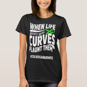 Scoliose Awareness Curve Scoliotic Warrior Surviv T-Shirt