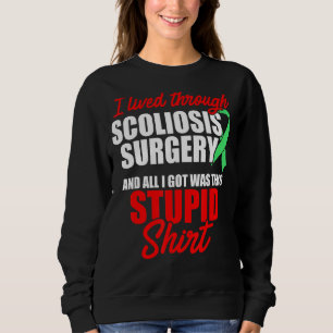 Scoliose Awareness Operation Scoliotic Warrior Sur Sweatshirt