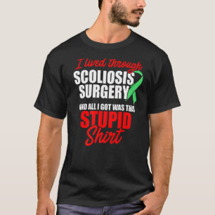 Scoliose Awareness Operation Scoliotic Warrior Sur T-Shirt