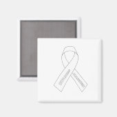 Scoliose Awareness Ribbon Magnet (Vorderseite/Rückseite)