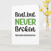 Scoliose Bewusstsein Green Ribbon Scoliose Krieger Karte (Gelbe Blume)