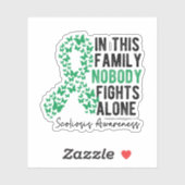 Scoliose-Bewusstsein, Scoliose-Bewusstsein Aufkleber (Blatt)