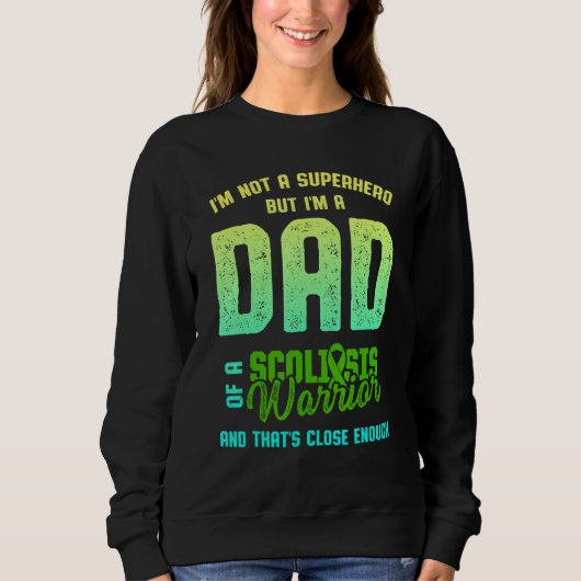 Scoliose Bewusstsein Scoliotic Warrior Survivor 2 Sweatshirt (Vorderseite)