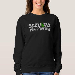 Scoliose Bewusstsein Scoliotic Warrior Survivor 5 Sweatshirt
