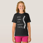 Scoliose Ich wäre größer...Schlaghemd T-Shirt (Vorne ganz)