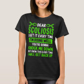 Scoliosis Awareness Month Green Scoliosis Ribbon T-Shirt (Vorderseite)
