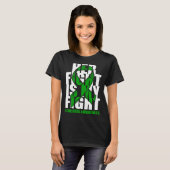 Scoliosis Awareness Month June Green Ribbon Her Fi T-Shirt (Vorne ganz)
