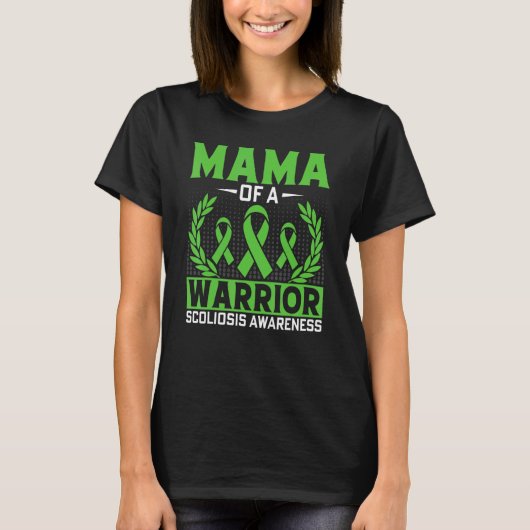 Scoliosis Mom of a Spinal Injury Warrior Scoliosis T-Shirt (Vorderseite)