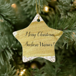 Scoliosis Warrior Christmas Keramik Ornament