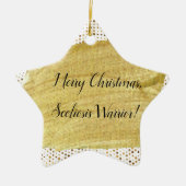 Scoliosis Warrior Christmas Keramik Ornament (Vorne)