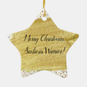 Scoliosis Warrior Christmas Keramik Ornament (Hinten)