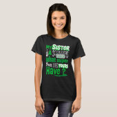 Scoliotic Warrior Survivor Sister Quote Scoliose T-Shirt (Vorne ganz)