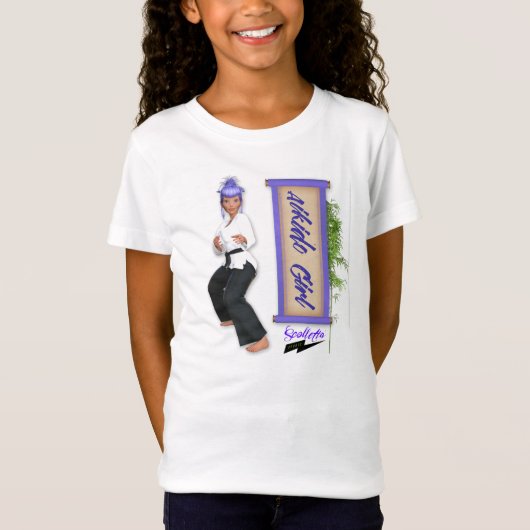 Scolletta "Aikido-Mädchen" Babydoll T T-Shirt (Vorderseite)