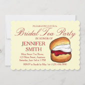 Scone Jam Cream Bridal Polterabend Tee Party Einladung (Vorderseite)