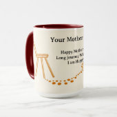 Scone-Krümel-Pfad-Labyrinth-Liebe Tasse (Vorderseite Links)