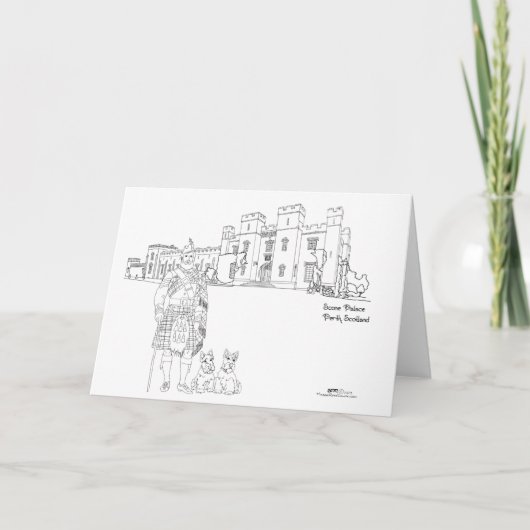 Scone Palace, Perth, Schottland Karte (Vorderseite)