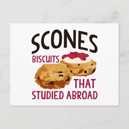 Scones Postkarte (Vorderseite)