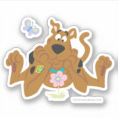 Scooby-Doo Admiring-Blume Aufkleber (Vorderseite)