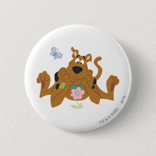 Scooby-Doo Admiring-Blume Button