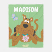 Scooby-Doo Admiring-Blume Fleecedecke (Vorderseite)