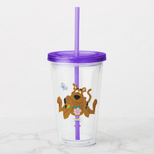 Scooby-Doo Admiring Flower Acryltrinkbecher