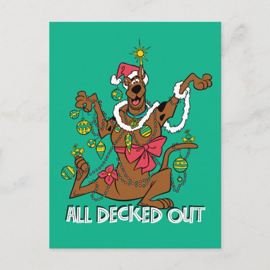 Scooby-Doo alle überdeckt Feiertagspostkarte (Vorderseite)