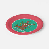 Scooby-Doo alle überdeckt Pappteller (Schrägansicht)