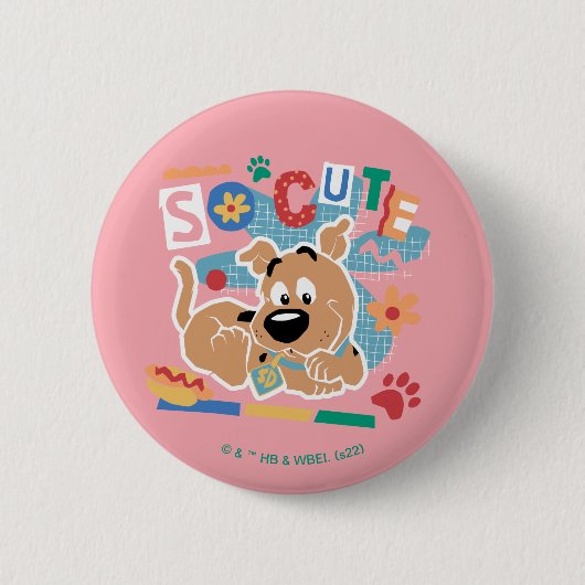 Scooby-Doo | Baby Scooby-Doo So Niedlich Button (Vorderseite)
