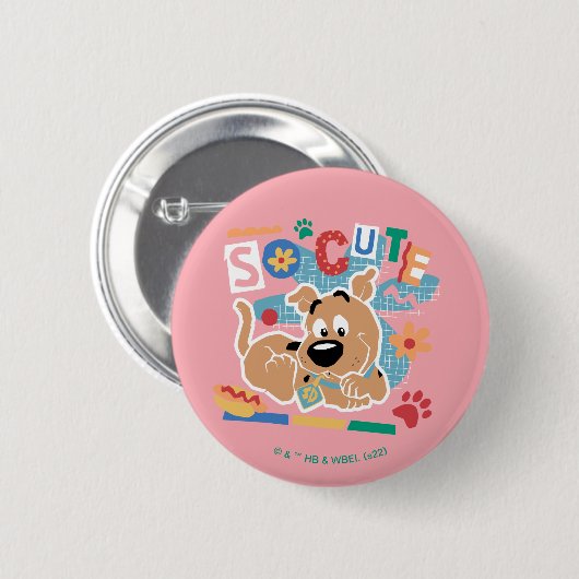 Scooby-Doo | Baby Scooby-Doo So Niedlich Button (Vorne & Hinten)