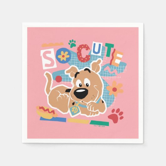 Scooby-Doo | Baby Scooby-Doo So Niedlich Serviette (Vorderseite)