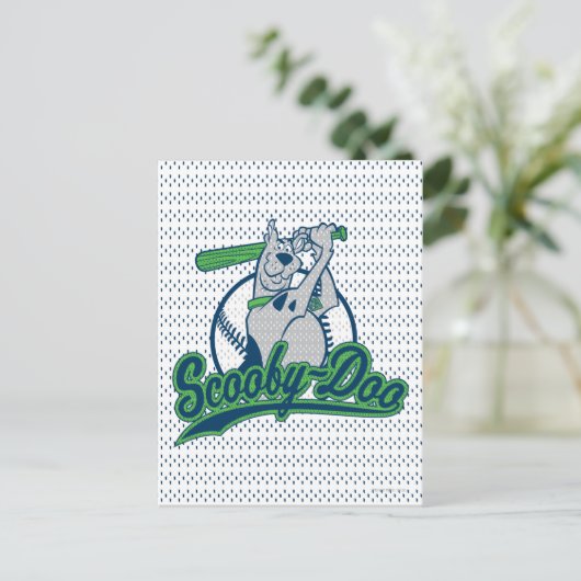 Scooby-Doo-Baseball-Logo Postkarte (Stehend Vorderseite)