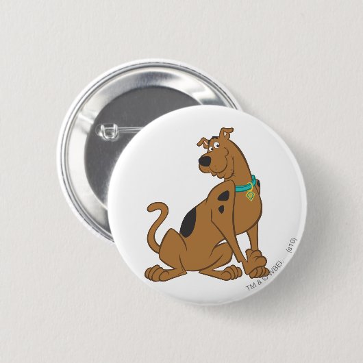 Scooby-Doo Bashful-Pose Button (Vorne & Hinten)