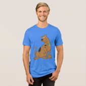 Scooby-Doo Bashful-Pose Tri-Blend Shirt (Vorderseite voll)