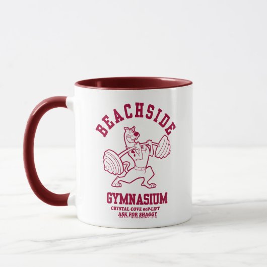 Scooby-Doo "Beachside Gymnasium" Gewichtheben Tasse (Links)