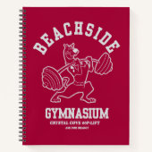 Scooby-Doo "Beachside Gymnasium" Weightlifting Notizblock (Vorderseite)