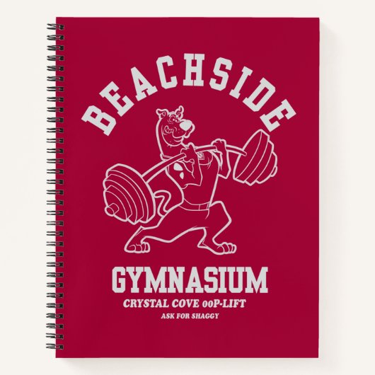 Scooby-Doo "Beachside Gymnasium" Weightlifting Notizblock (Vorderseite)