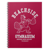 Scooby-Doo "Beachside Gymnasium" Weightlifting Notizblock (Vorderseite)