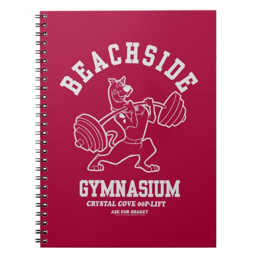 Scooby-Doo "Beachside Gymnasium" Weightlifting Notizblock (Vorderseite)