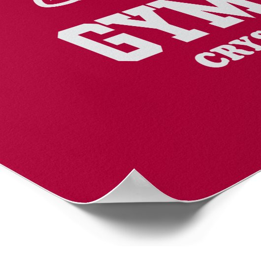 Scooby-Doo "Beachside Gymnasium" Weightlifting Poster (Ecke)