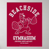 Scooby-Doo "Beachside Gymnasium" Weightlifting Poster (Vorne)