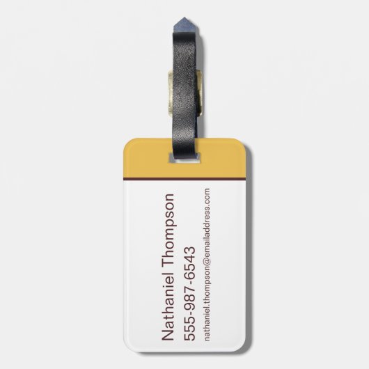 Scooby-Doo begeistert Gepäckanhänger (Rückseite vertikal)